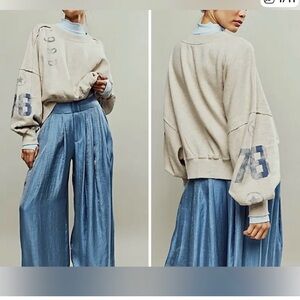 FP Movement by Free People Blue Wide Leg Pants